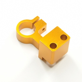 Custom precision small part  yellow anodizing cnc machining aluminum