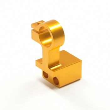  Custom precision small part  yellow anodizing cnc machining aluminum	