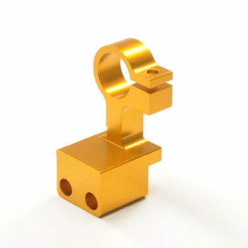  Custom precision small part  yellow anodizing cnc machining aluminum	